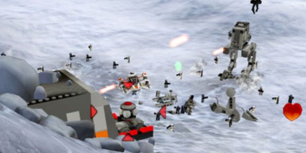 LEGO სნოუსპიდერს ესვრიან AT-ST