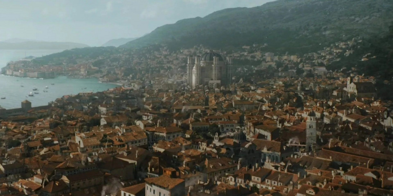   מבט אווירי של קינג's Landing from Game of Thrones