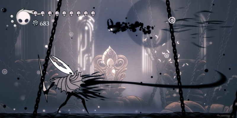   קרב בוס עם הכלי הטהור ב-Hollow Knight