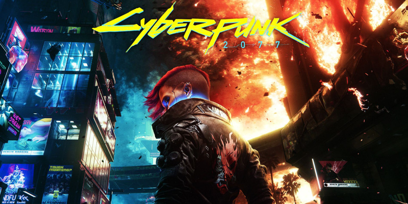   Cyberpunk 2077 ametlik tapeet's V standing in a violent Night City