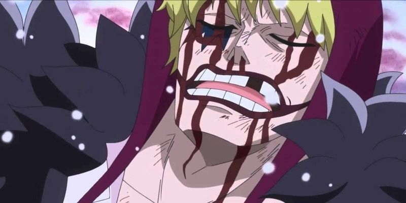 One Piece - Escena de la muerte de Rosinante