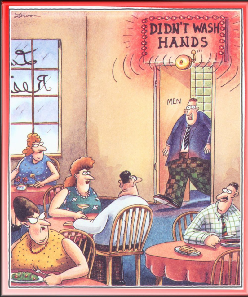   디던't Wash Hands Far side
