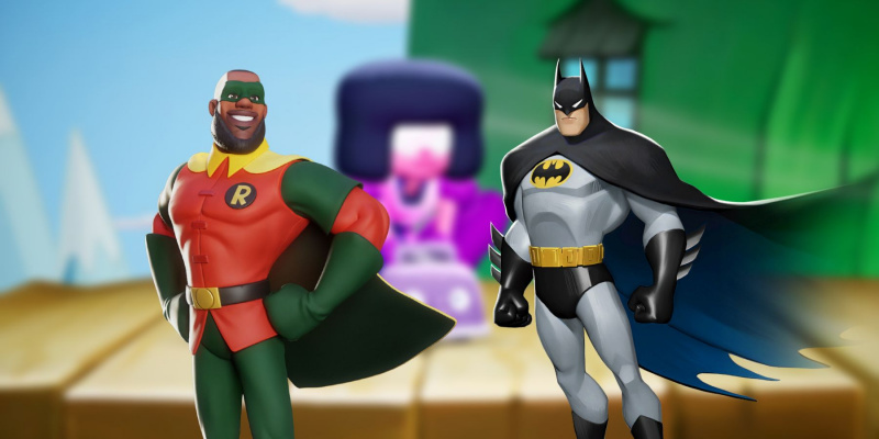 Teen Titans 비디오 게임에서 함께 서 있는 Teen Titans