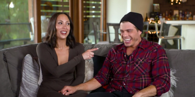   DWTS' Cheryl Burke and Matthew Lawrence laugh during interview