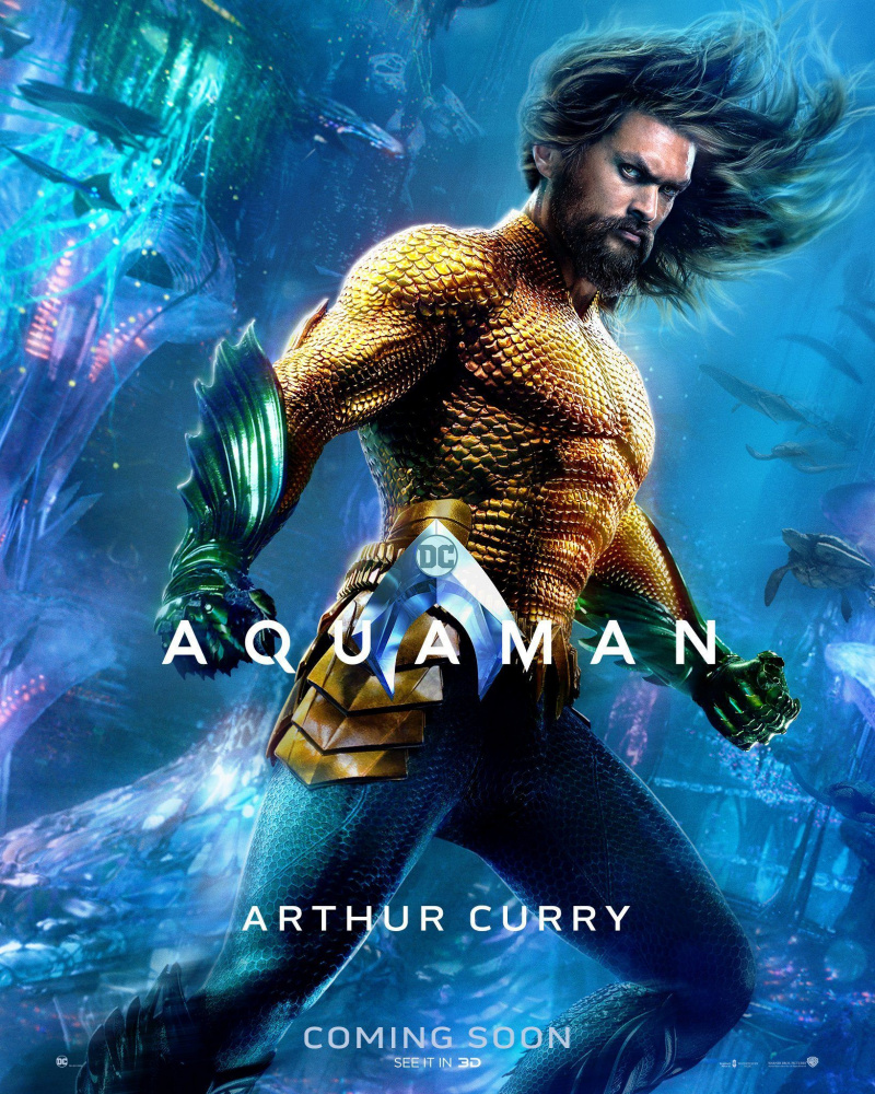   Affiche Aquaman Arthur Curry Solo HD