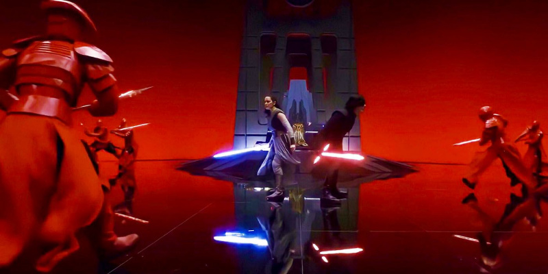   Star Wars Utolsó Jedi Trónterem harca
