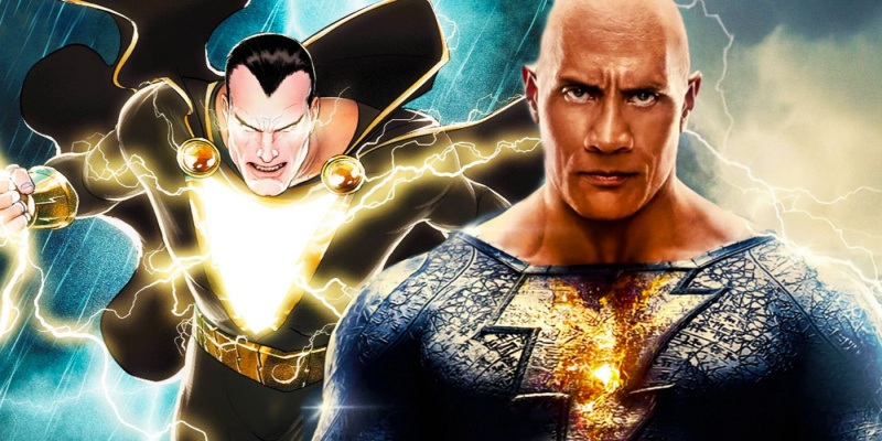   fekete adam dwayne rock johnson képregény összehasonlítása
